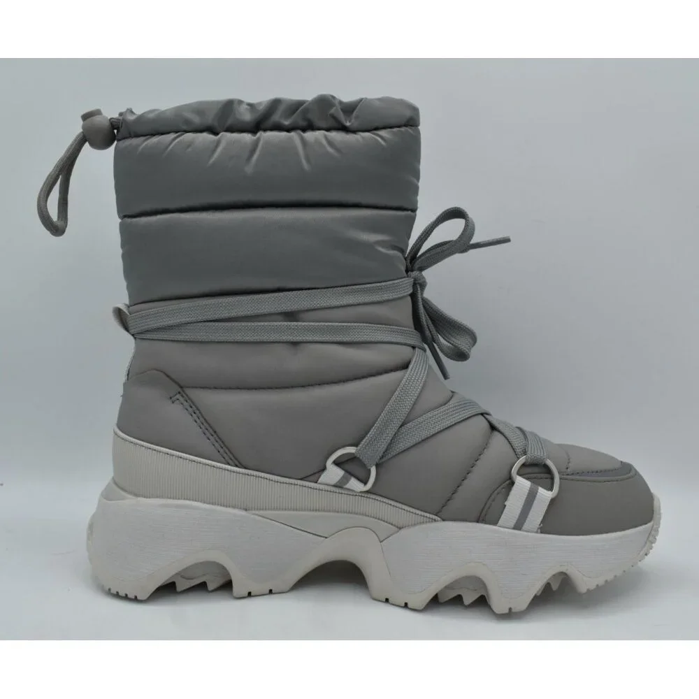 Sorel Women 9.5 Kinetic Impact NXT Chrome Grey Moonstone Waterproof Winter Boots
